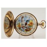 Waltham PS Bartlett Painted Dial Duck 16s 17j