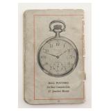 Ball Watch Advertising Log Book