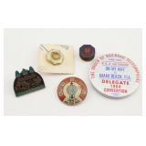 Railroad Telegrapher Union Pins and Badges