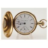 Hampden Watch Co. No. 105 NR (in flag) 16s 17j