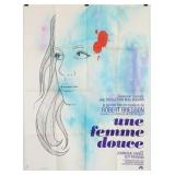 Affiche Pliée UNE FEMME DOUCE 1969 Bresson