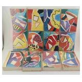 12 Abstract Mini Poster Prints