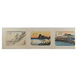 Three Japanese Woodblock Prints