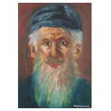 Portrait Signed in Cyrillic 1988 O/B