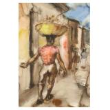 1940 Paulina Everitt Street in Mexico Watercolor