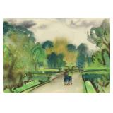 Paulina Everitt Park Stroll Watercolor