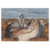 Paulina Everitt Pieta Oil on Masonite