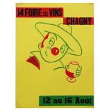 4th Wine Fair in Chagny French Poster