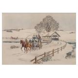 Albert T. Reid Covered Bridge Ink & Watercolor