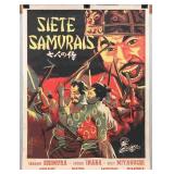 Siete Samurais Vintage Poster