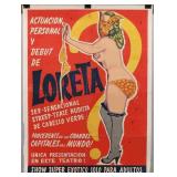 Loreta Spanish Burlesque Poster