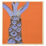 Olivia(?) Gude 'Squamous Plant' Ed 7 Silkscreen
