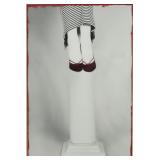 Woman With Red Shoes Hand Tinted Photo