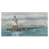 Charles Kimball Lighthouse Watercolor