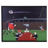 Jay Norton Figures of Notoriety Oil on Canvas
