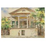 1938 Paulina Everitt New Orleans Watercolor