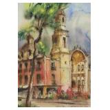 1940 Paulina Everitt Mexico Watercolor