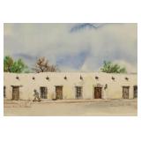 1940 Paulina Everitt San Antonio Watercolor