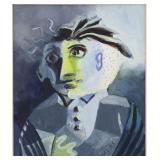 Balias Bird Man Gouache Painting