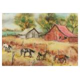 Paulina Everitt Horses & Barns Watercolor