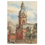 Paulina Everitt Kansas City Cathedral Watercolor