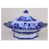 Blue and White Transferware Tureen
