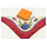 Hermes Paris Silk Twill Scarf