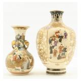 Two Japanese Satsuma Vases