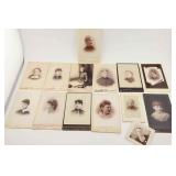 Fourteen Cabinet Cards of Women