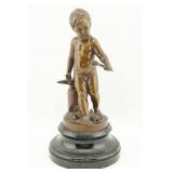 Bronze Putti w/ Blacksmith Tools