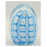 Blue White Millefiori Paperweight