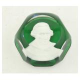 Baccarat Washington Sulphide Paperweight