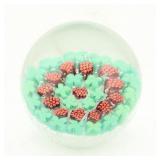 Floral Millefiori Paperweight