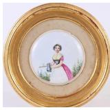 Painted Porcelain Miniature Plaque