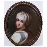 Portrait Miniature of Woman in Head Wrap