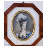 Signed Portrait Miniature of Marie Antoinette