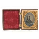 Young Woman Ambrotype in Union Case