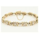 Gold-Tone Bow Link Bracelet