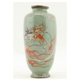Small Japanese Cloisonne Dragon Vase