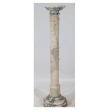 White Marble Column Pedestal