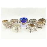 Ornate Sterling Silver Salt Cellar Group