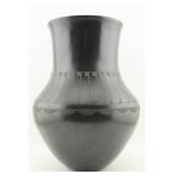 Martha Appleleaf San Ildefonso Blackware Vase