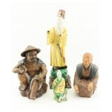 Group of Four Chinese & Japanese Figures