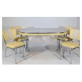 MCM Yellow & Chrome Dinette Set