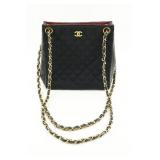 Chanel Black Quilted Chain Bag