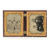 Pair of Ambrotypes in Double Union Case