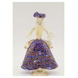 Murano Millefiori Glass Woman Figure