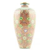 Red, Green, & Blue Cloisonne Floral Vase