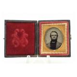 Glass Positive Portrait of a Man