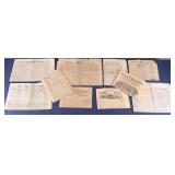 Group of 8 19th C. Newspapers